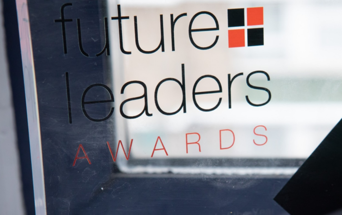 A close-up image of an awards trophy for the Citywealth Future Leaders Awards.